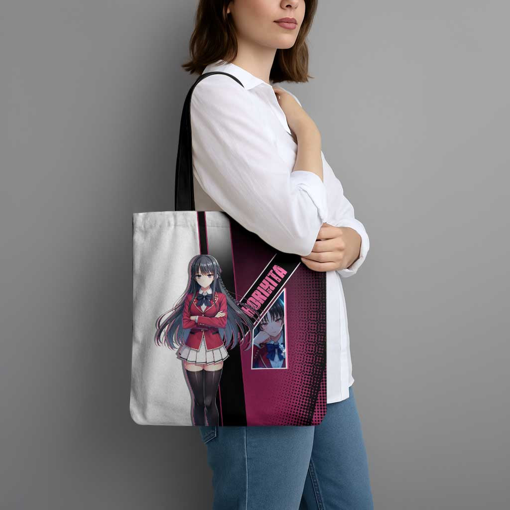 Suzune Horikita Tote Bag Elegant School Anime Style