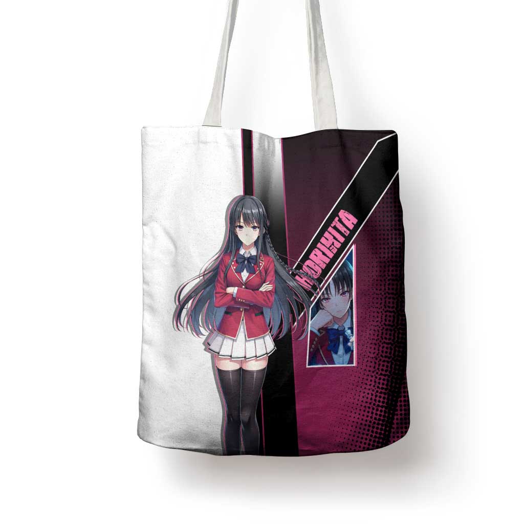 Suzune Horikita Tote Bag Elegant School Anime Style