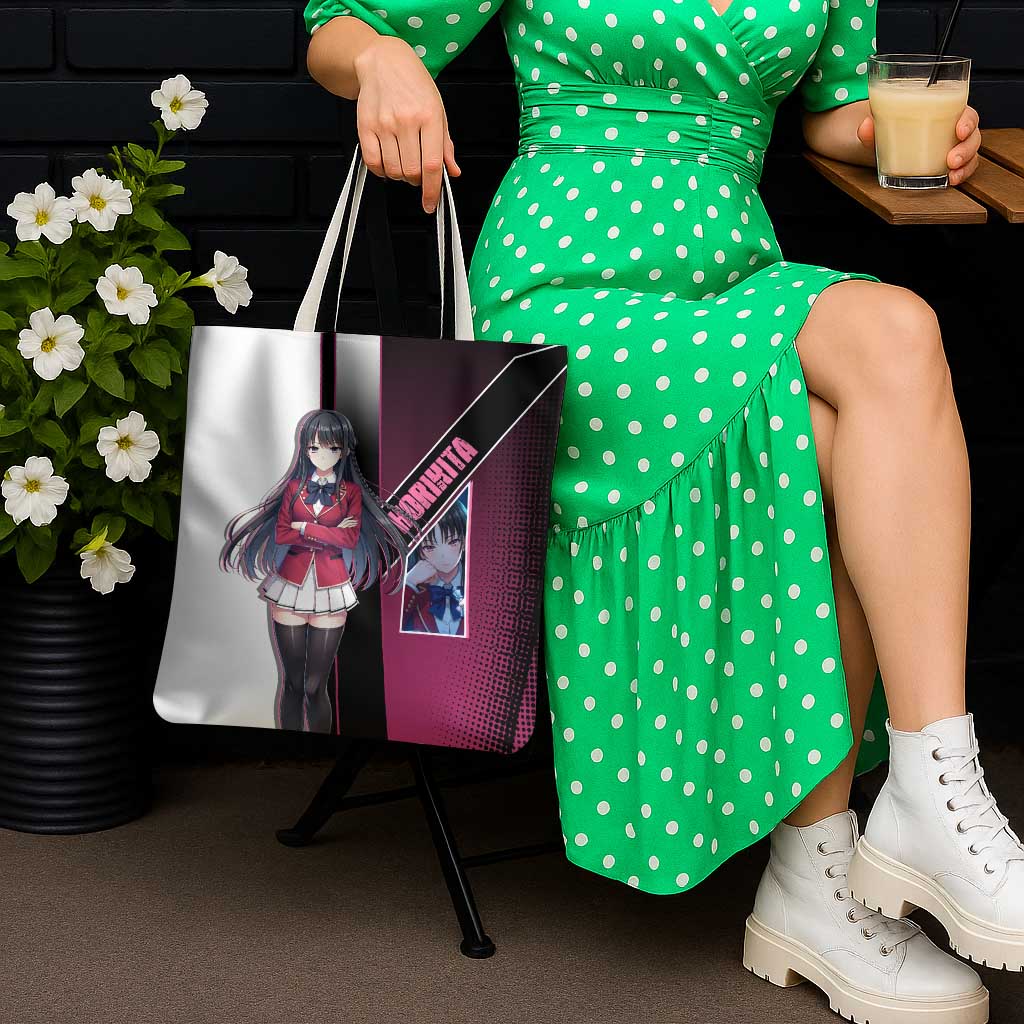Suzune Horikita Tote Bag Elegant School Anime Style