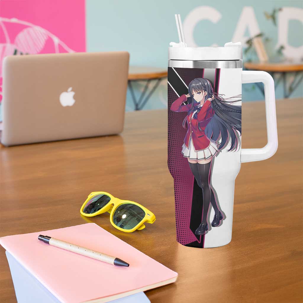 Suzune Horikita Tumbler With Handle Elegant School Anime Style