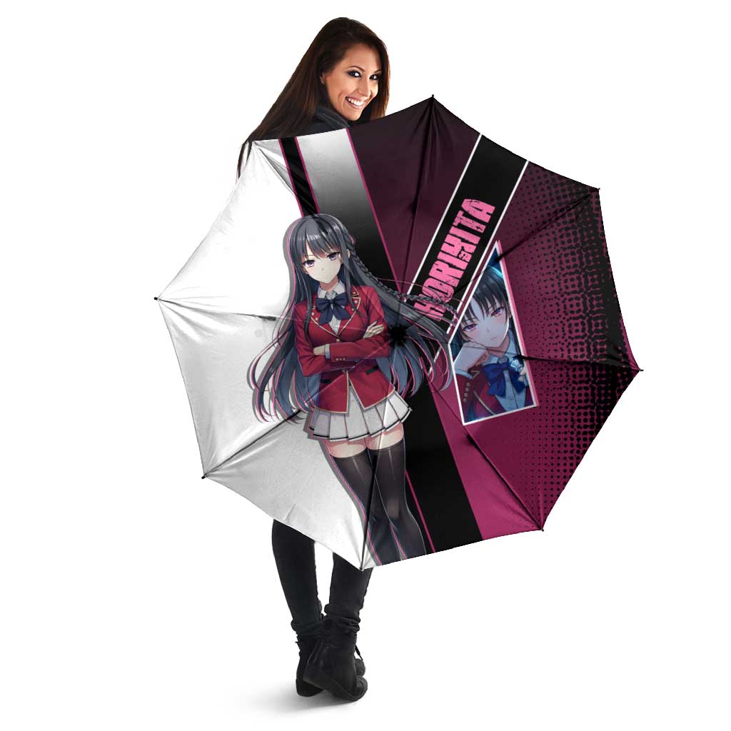 Suzune Horikita Umbrella Elegant School Anime Style