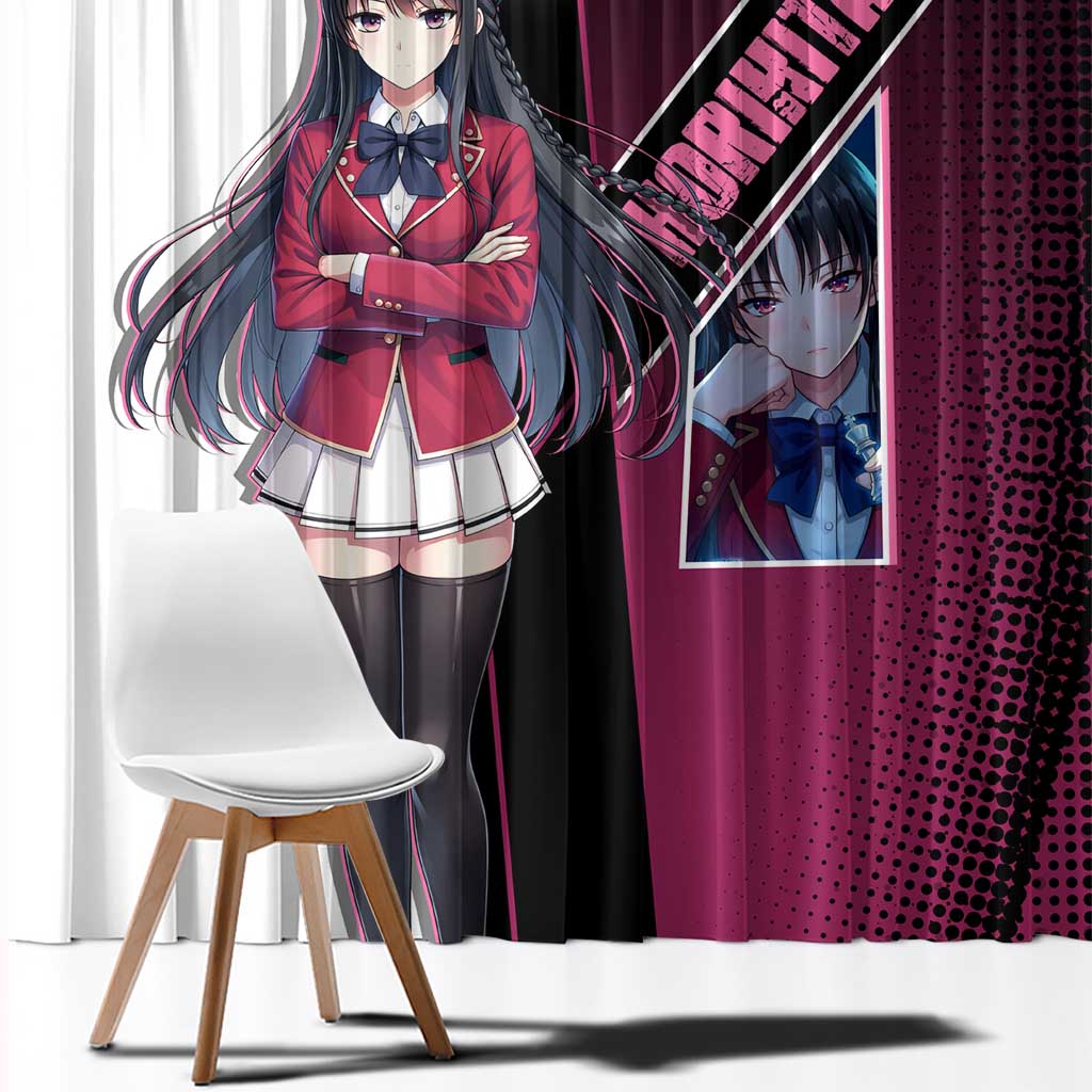 Suzune Horikita Window Curtain Elegant School Anime Style