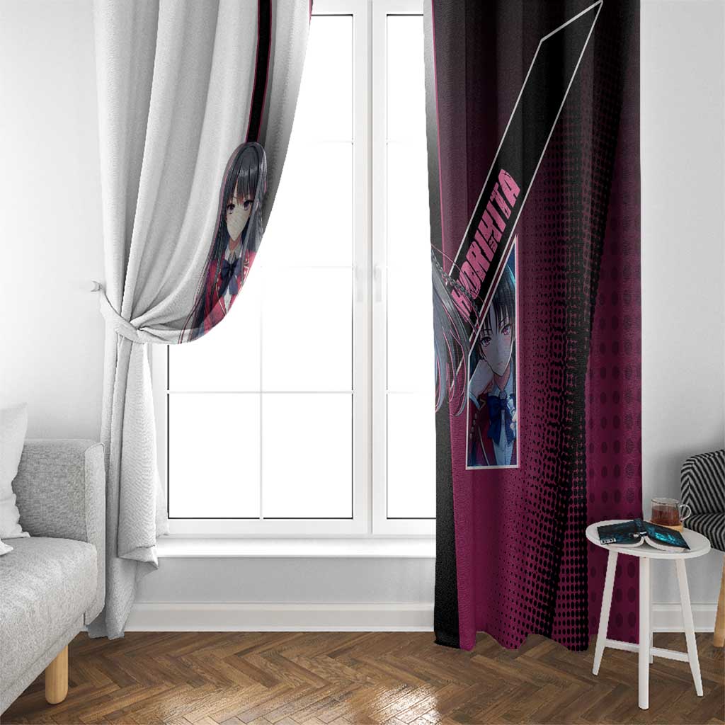 Suzune Horikita Window Curtain Elegant School Anime Style