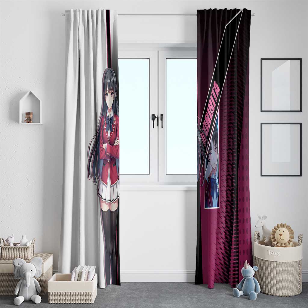 Suzune Horikita Window Curtain Elegant School Anime Style