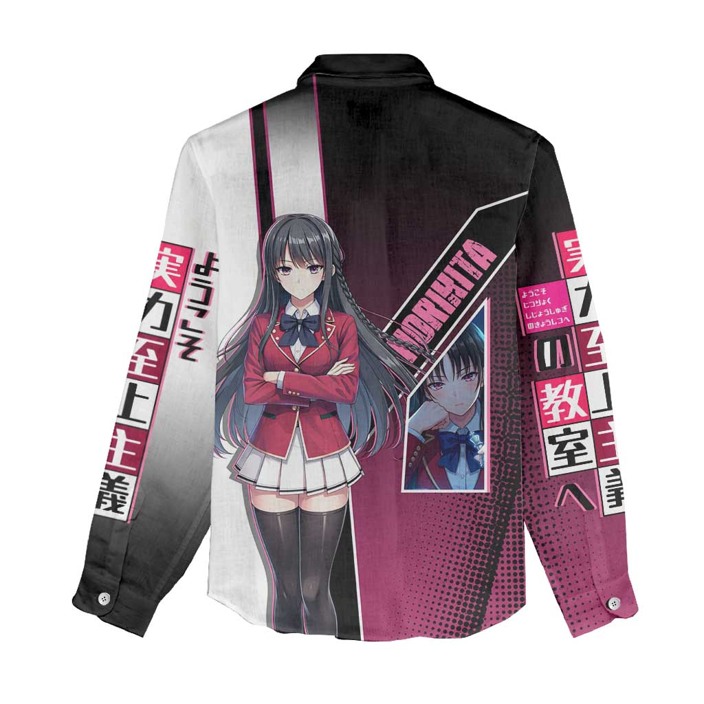 Suzune Horikita Women Casual Shirt Elegant School Anime Style
