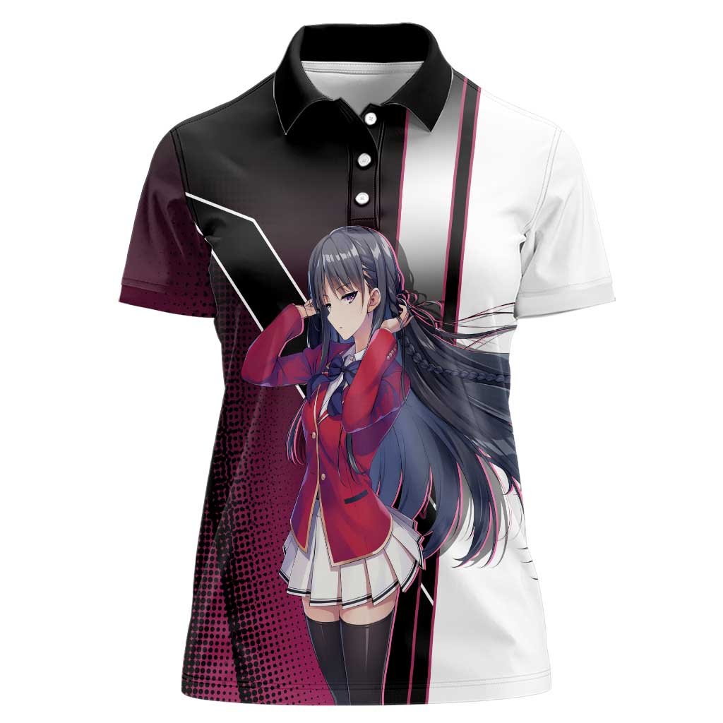 Suzune Horikita Women Polo Shirt Elegant School Anime Style