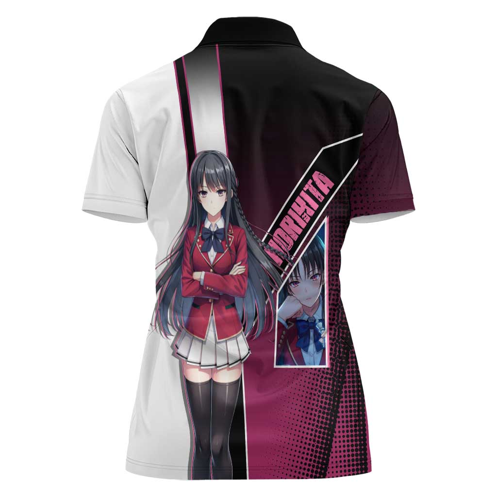 Suzune Horikita Women Polo Shirt Elegant School Anime Style