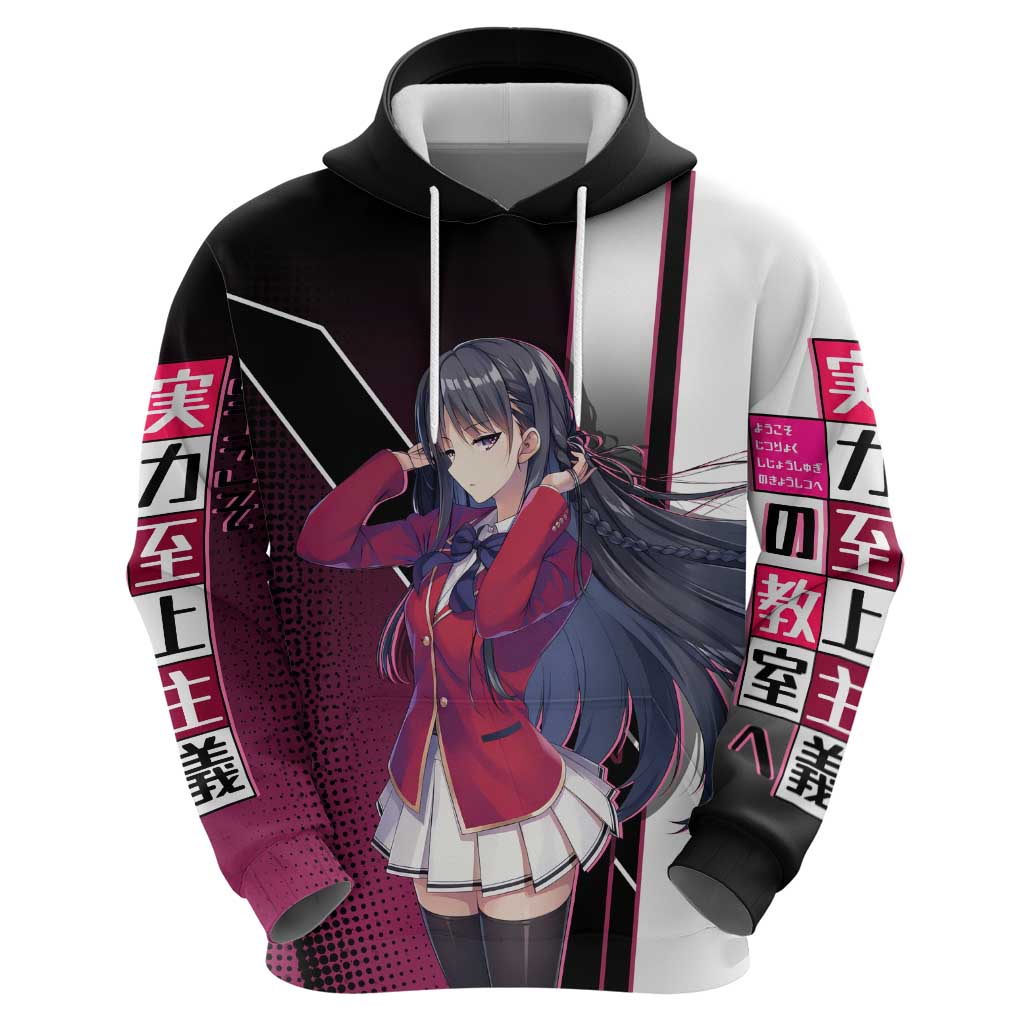 Suzune Horikita Zip Hoodie Elegant School Anime Style
