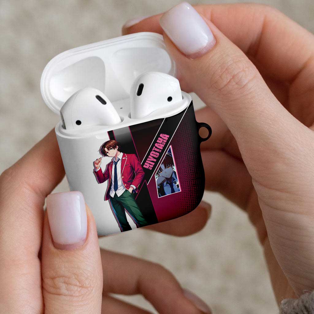 Kiyotaka Ayanokouji AirPods Case Minimalist Strategic Anime Style