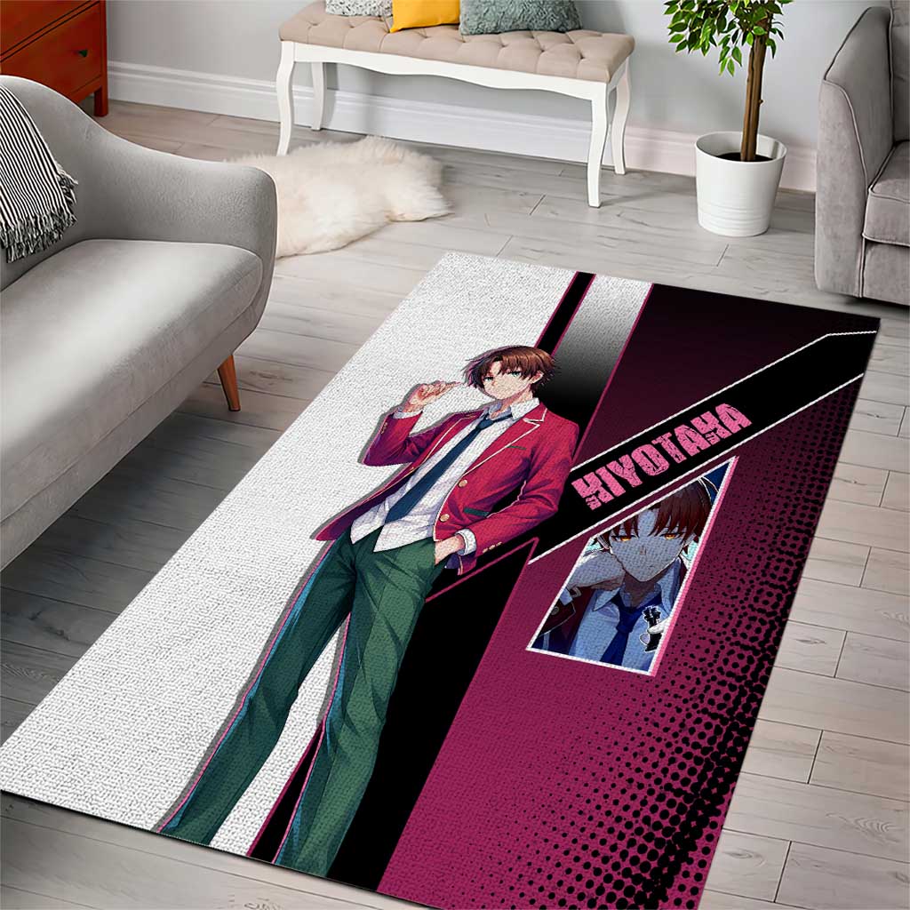 Kiyotaka Ayanokouji Area Rug Minimalist Strategic Anime Style