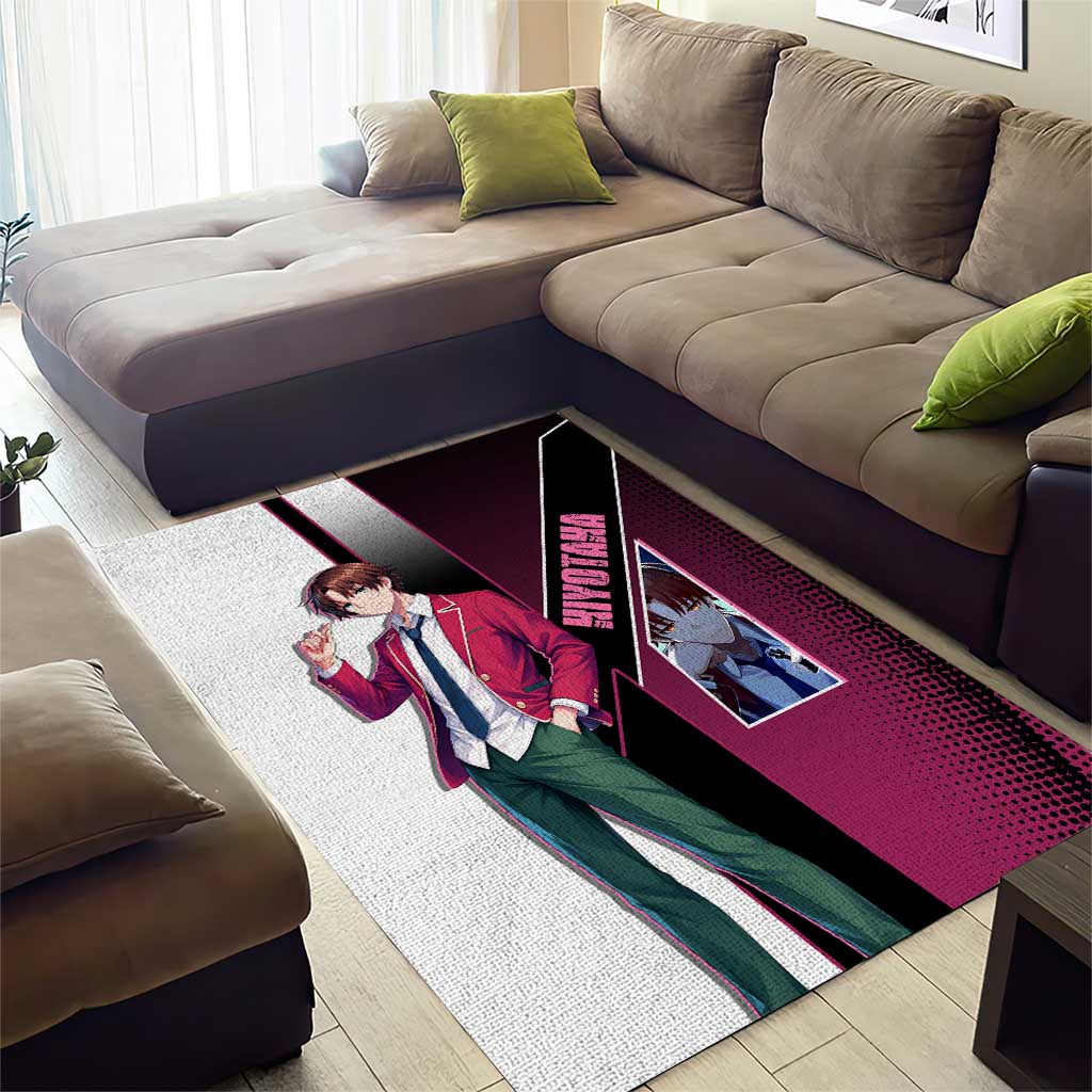 Kiyotaka Ayanokouji Area Rug Minimalist Strategic Anime Style