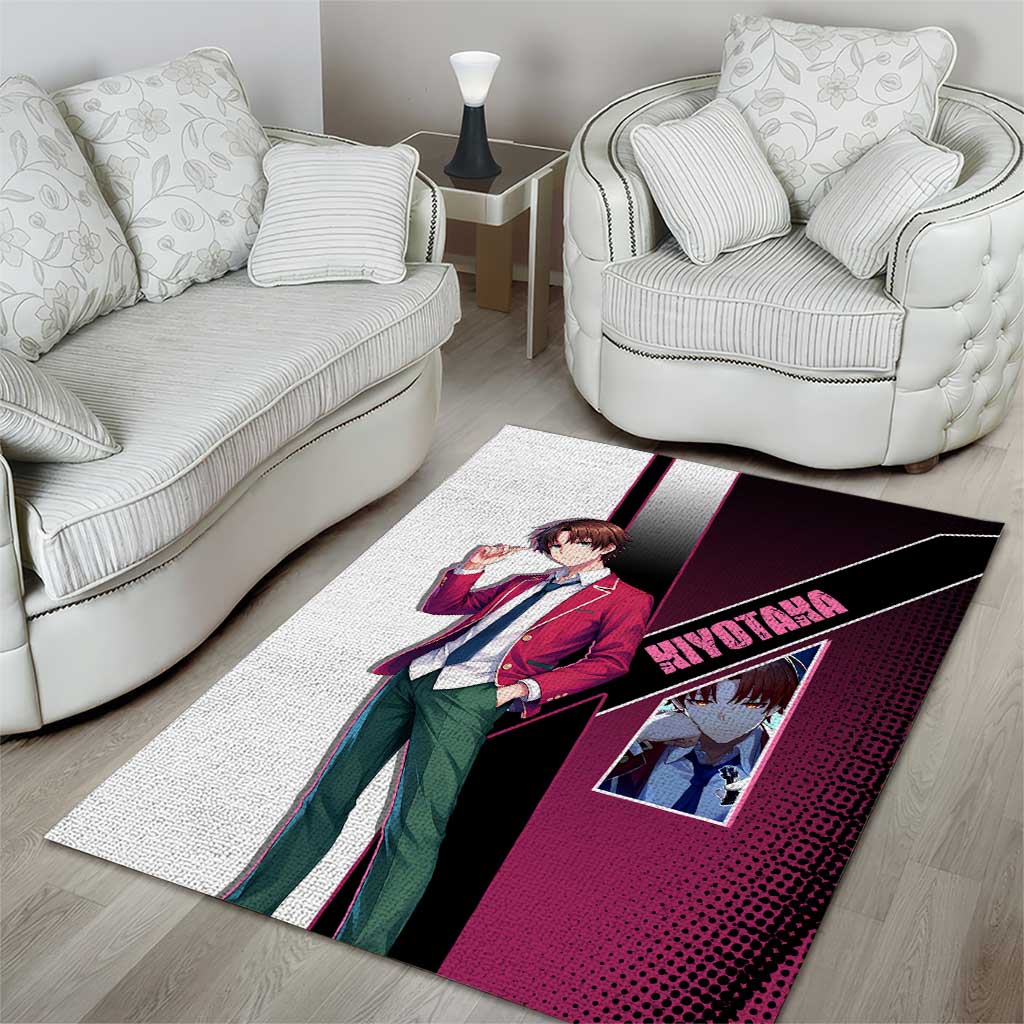 Kiyotaka Ayanokouji Area Rug Minimalist Strategic Anime Style