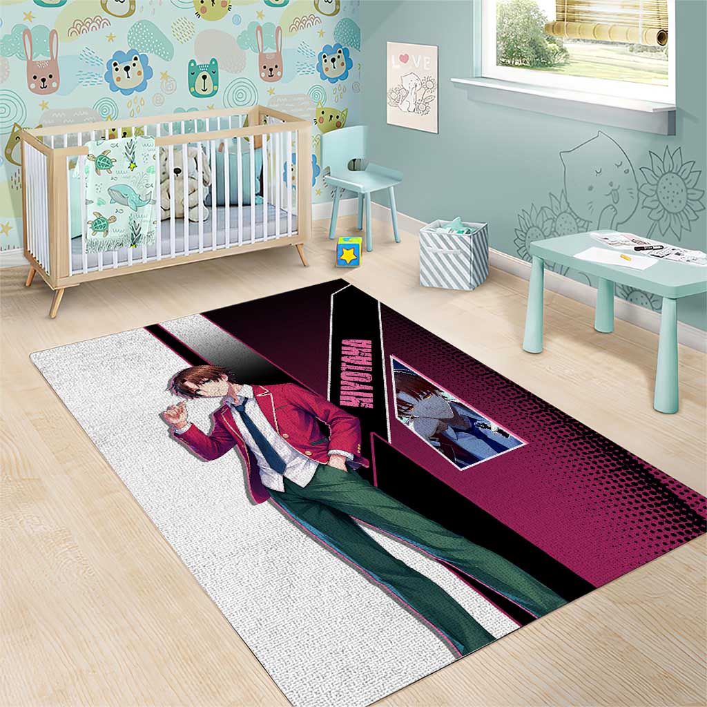 Kiyotaka Ayanokouji Area Rug Minimalist Strategic Anime Style