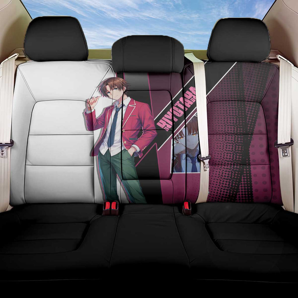 Kiyotaka Ayanokouji Back Car Seat Cover Minimalist Strategic Anime Style