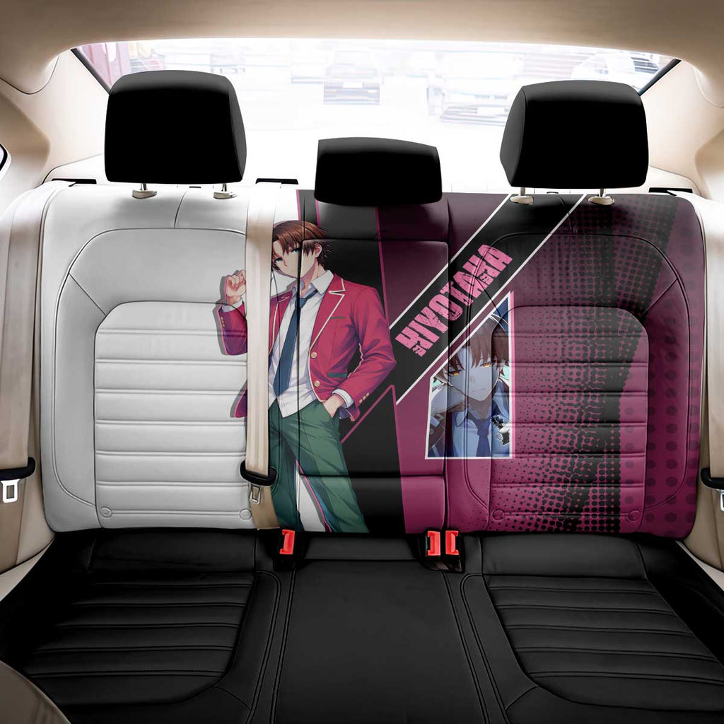Kiyotaka Ayanokouji Back Car Seat Cover Minimalist Strategic Anime Style