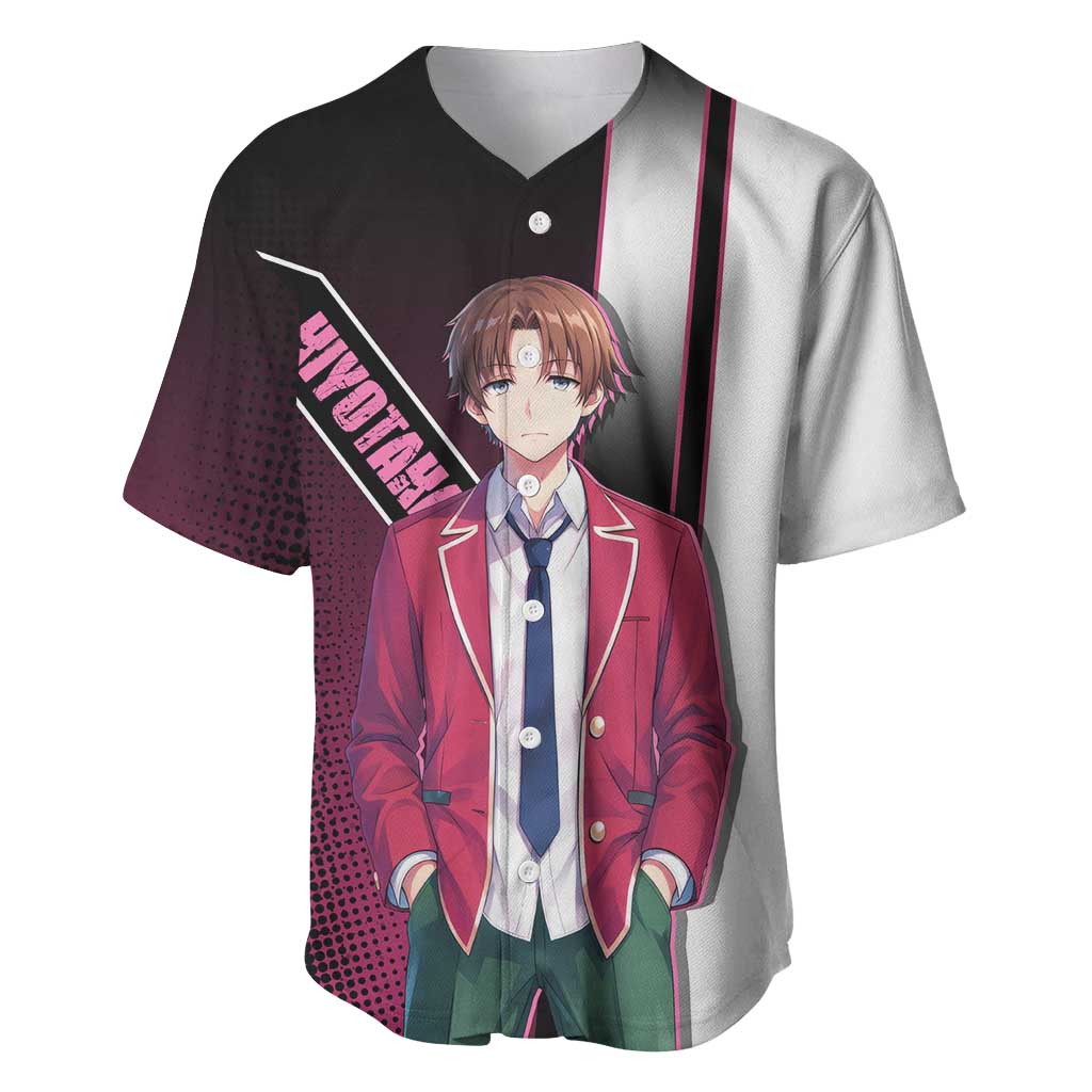 Kiyotaka Ayanokouji Baseball Jersey Minimalist Strategic Anime Style