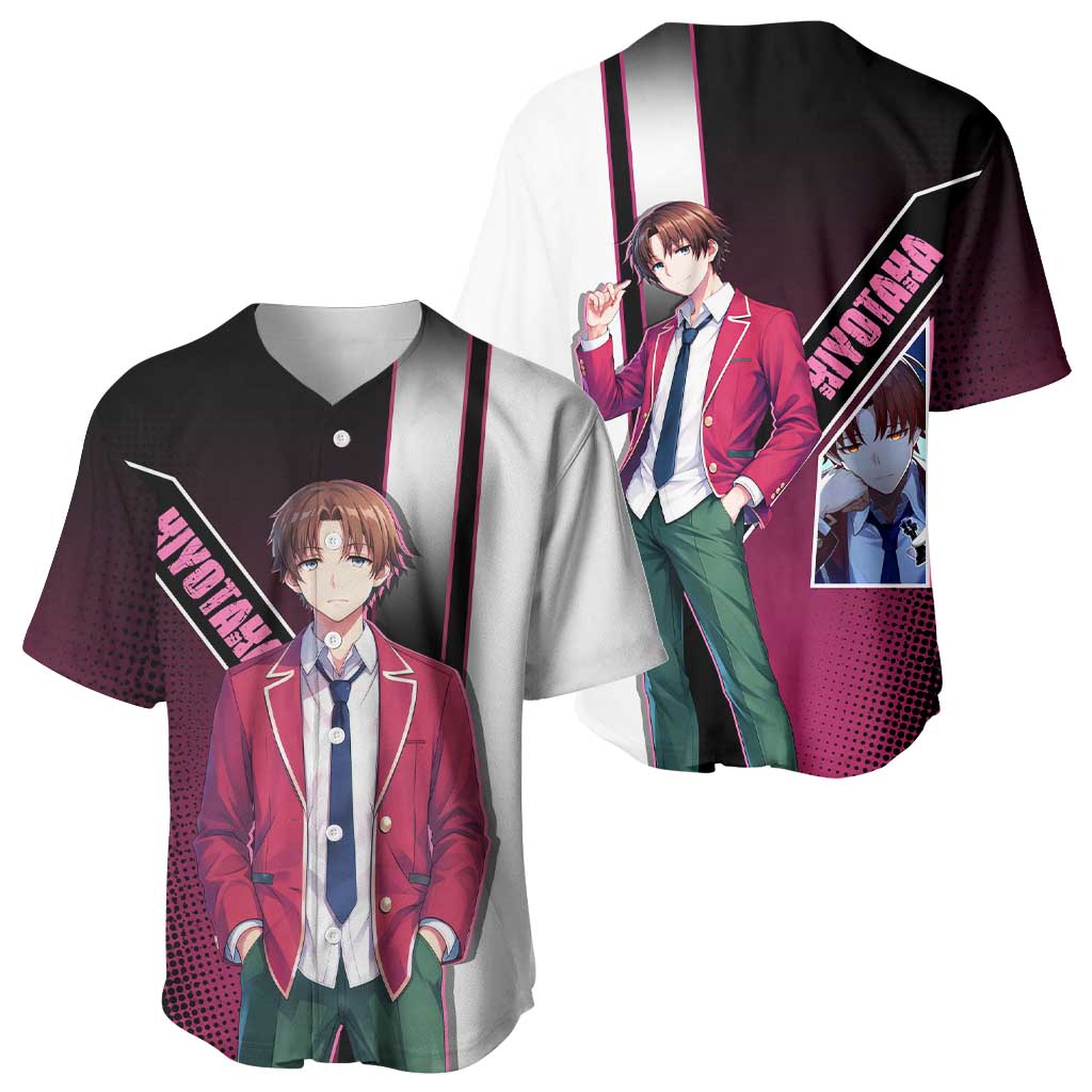 Kiyotaka Ayanokouji Baseball Jersey Minimalist Strategic Anime Style