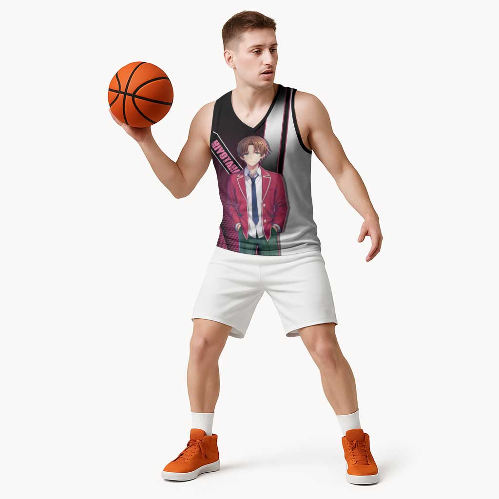 Kiyotaka Ayanokouji Basketball Jersey Minimalist Strategic Anime Style