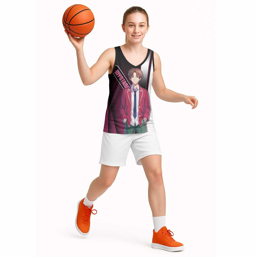 Kiyotaka Ayanokouji Basketball Jersey Minimalist Strategic Anime Style