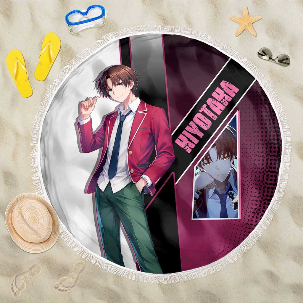 Kiyotaka Ayanokouji Beach Blanket Minimalist Strategic Anime Style