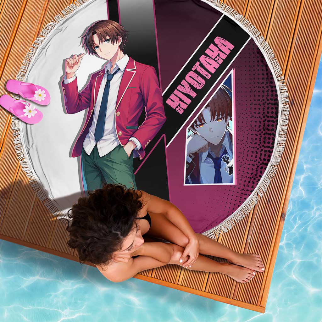 Kiyotaka Ayanokouji Beach Blanket Minimalist Strategic Anime Style