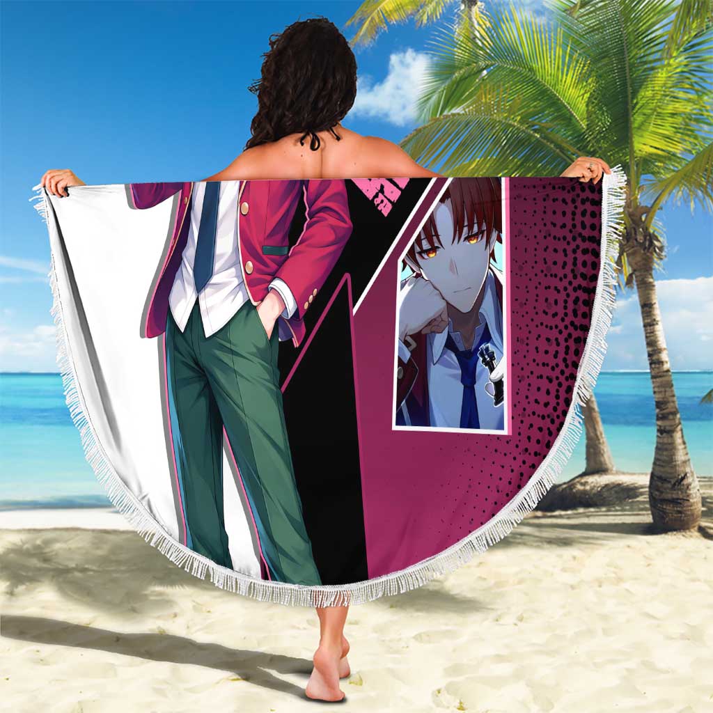 Kiyotaka Ayanokouji Beach Blanket Minimalist Strategic Anime Style