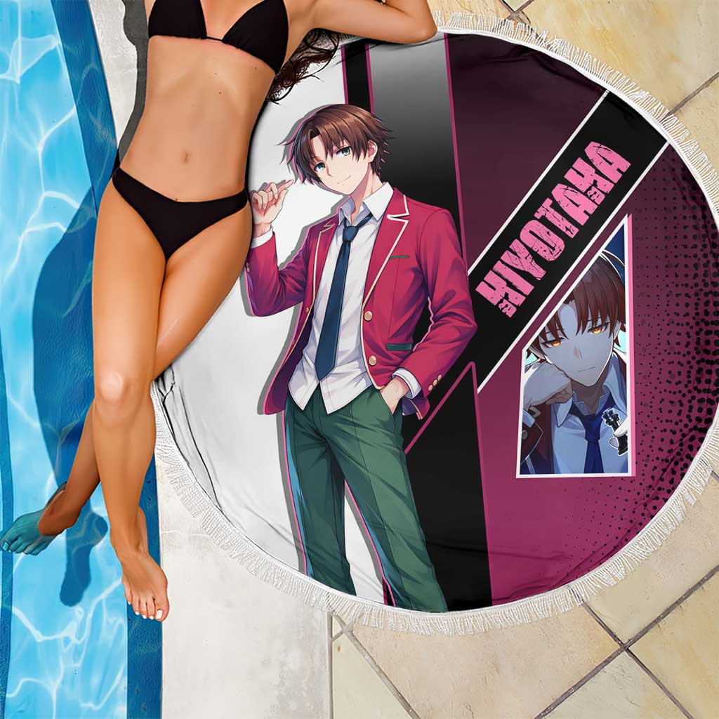 Kiyotaka Ayanokouji Beach Blanket Minimalist Strategic Anime Style