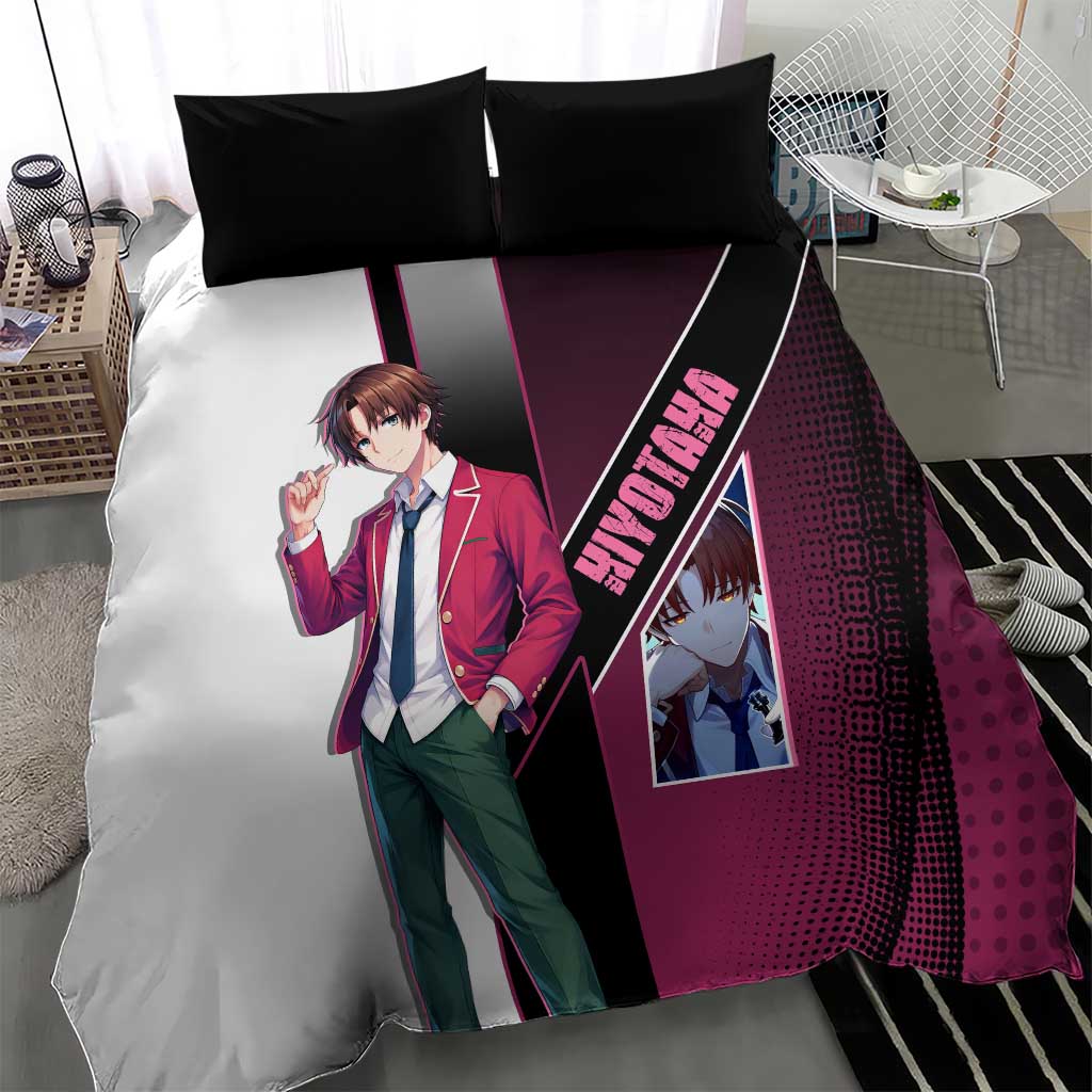 Kiyotaka Ayanokouji Bedding Set Minimalist Strategic Anime Style