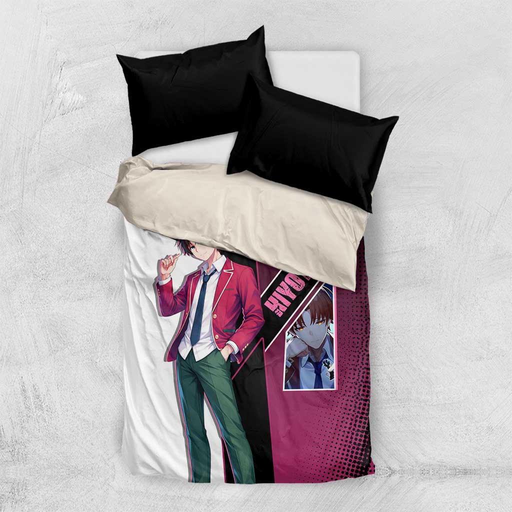 Kiyotaka Ayanokouji Bedding Set Minimalist Strategic Anime Style