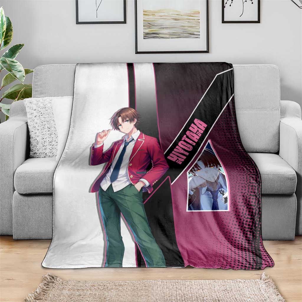 Kiyotaka Ayanokouji Blanket Minimalist Strategic Anime Style