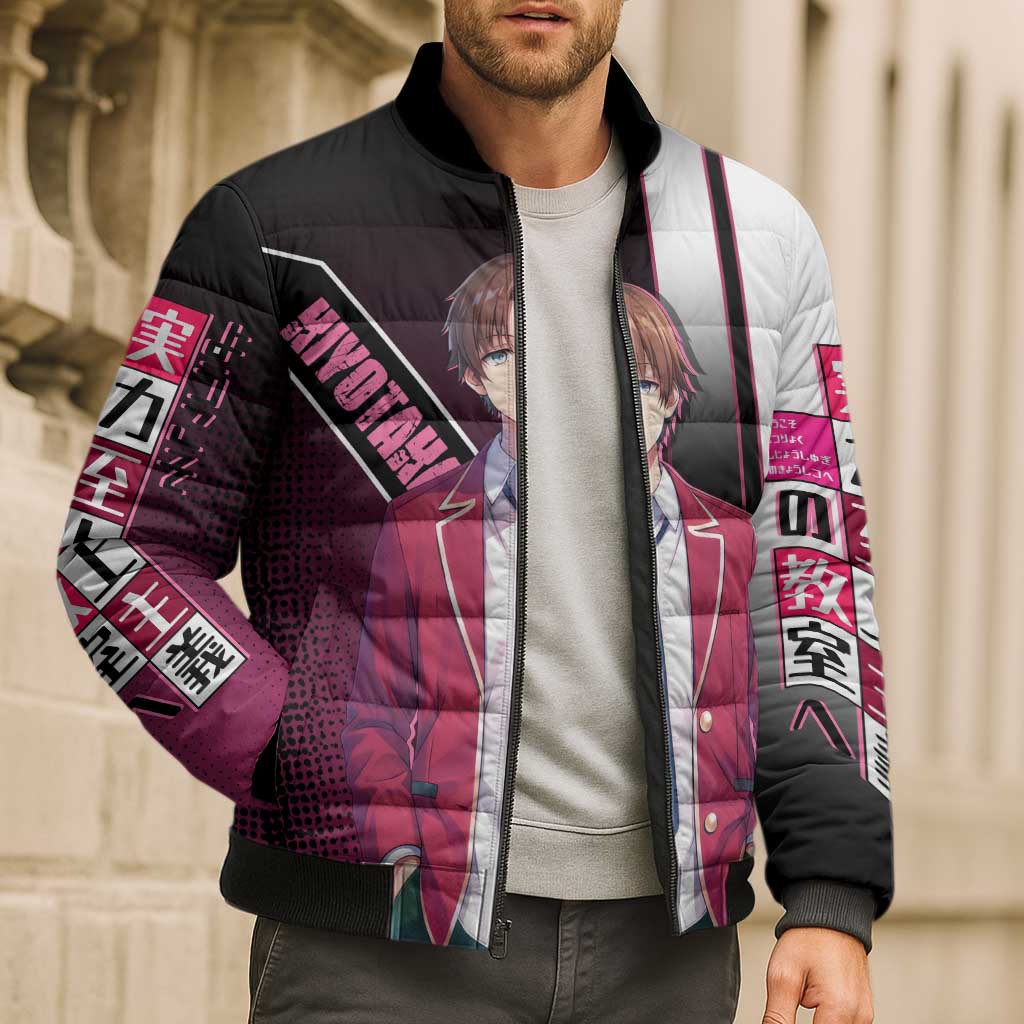 Kiyotaka Ayanokouji Bomber Puffer Jacket Minimalist Strategic Anime Style