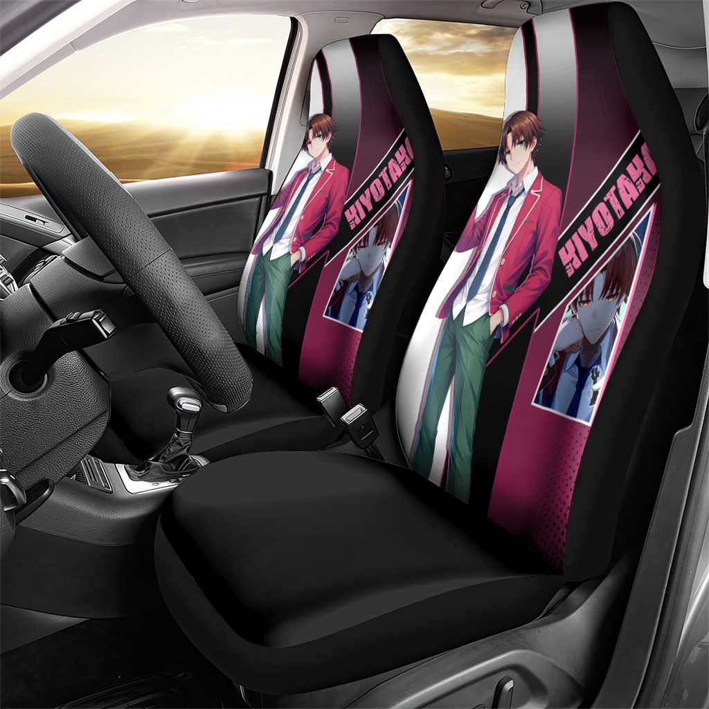 Kiyotaka Ayanokouji Car Seat Cover Minimalist Strategic Anime Style