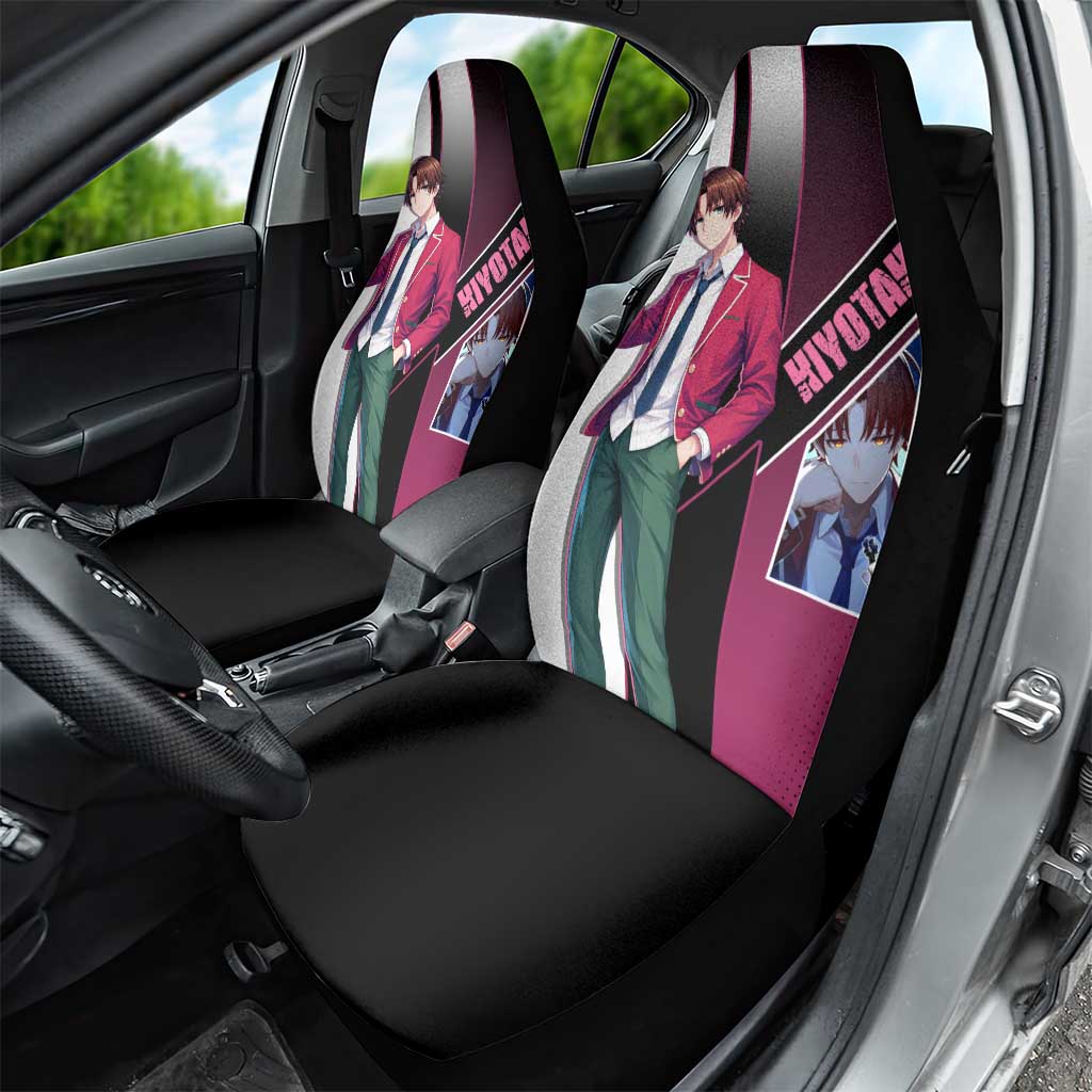 Kiyotaka Ayanokouji Car Seat Cover Minimalist Strategic Anime Style