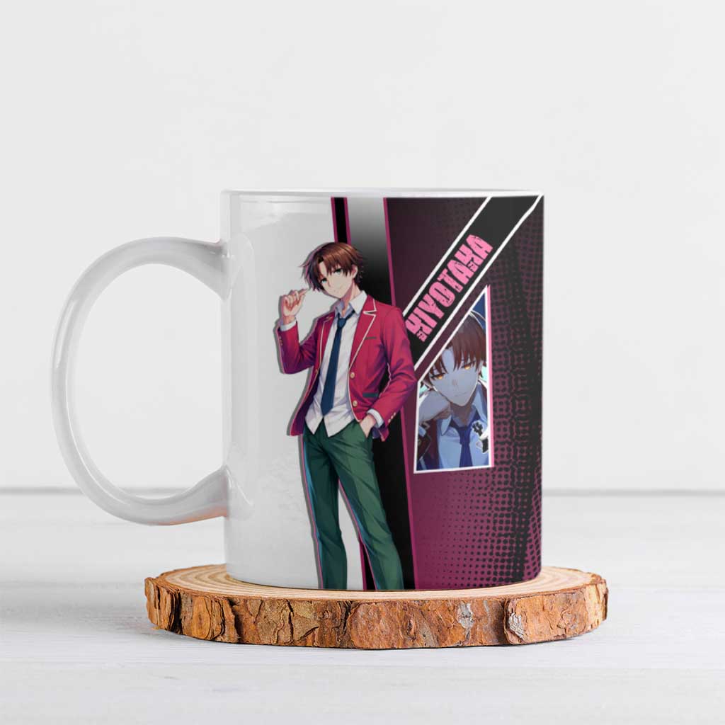 Kiyotaka Ayanokouji Ceramic Mug Minimalist Strategic Anime Style