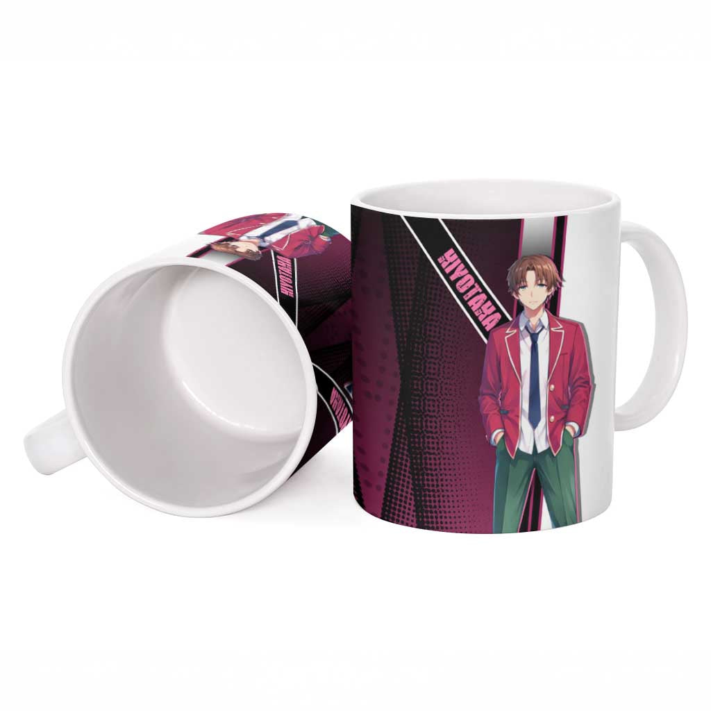 Kiyotaka Ayanokouji Ceramic Mug Minimalist Strategic Anime Style
