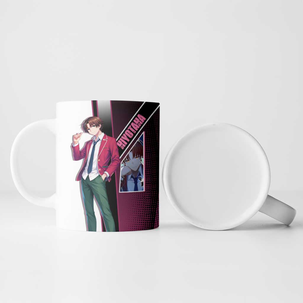 Kiyotaka Ayanokouji Ceramic Mug Minimalist Strategic Anime Style