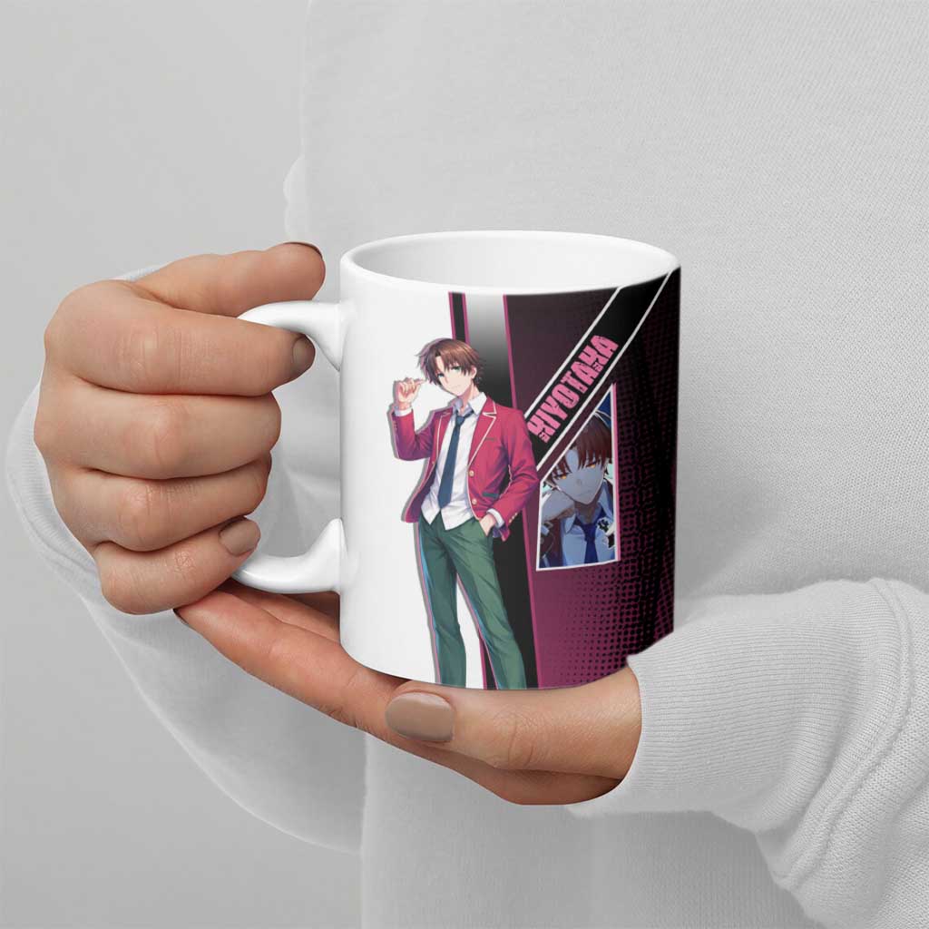 Kiyotaka Ayanokouji Ceramic Mug Minimalist Strategic Anime Style