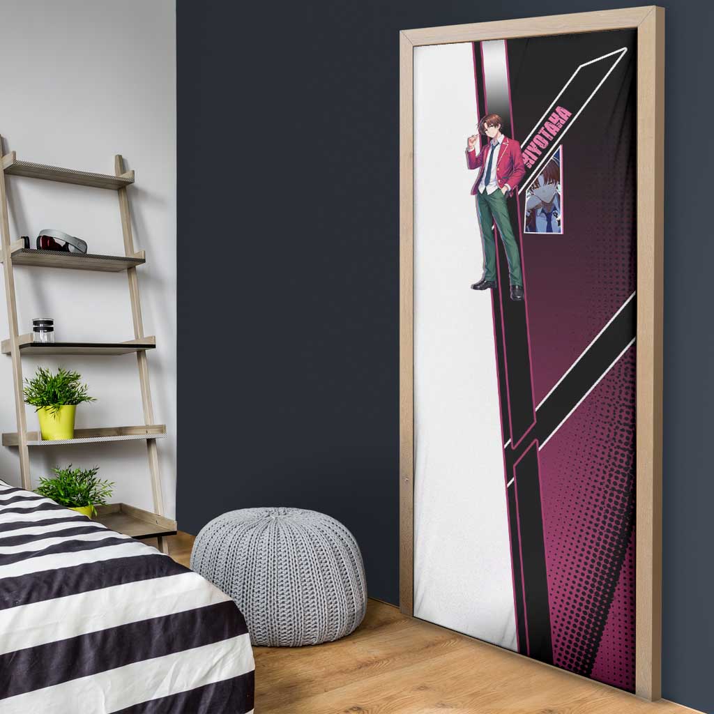 Kiyotaka Ayanokouji Door Cover Minimalist Strategic Anime Style