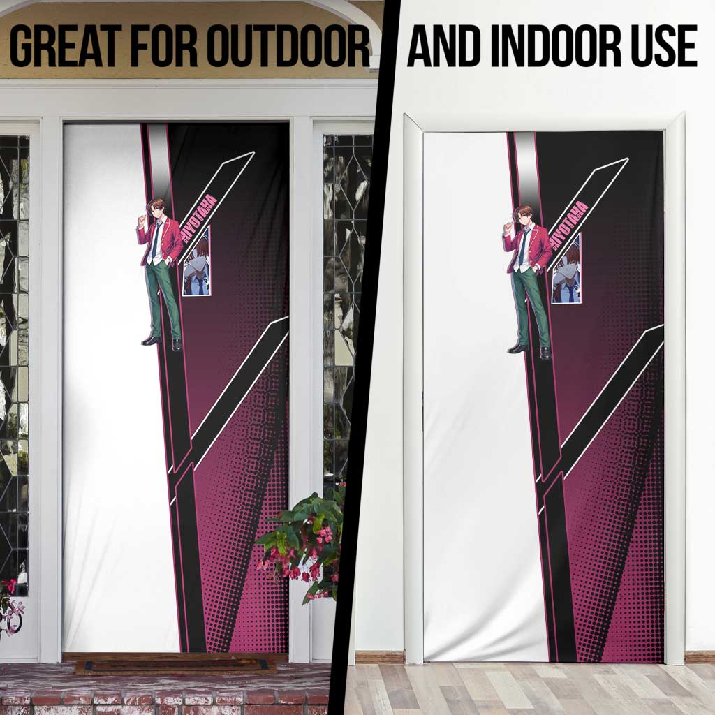 Kiyotaka Ayanokouji Door Cover Minimalist Strategic Anime Style