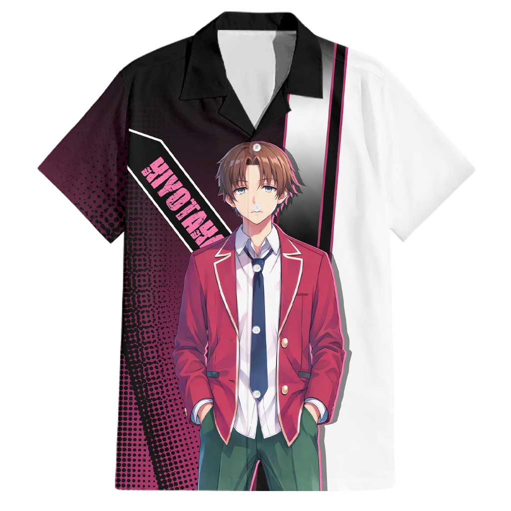 Kiyotaka Ayanokouji Family Matching Short Sleeve Bodycon Dress and Hawaiian Shirt Minimalist Strategic Anime Style