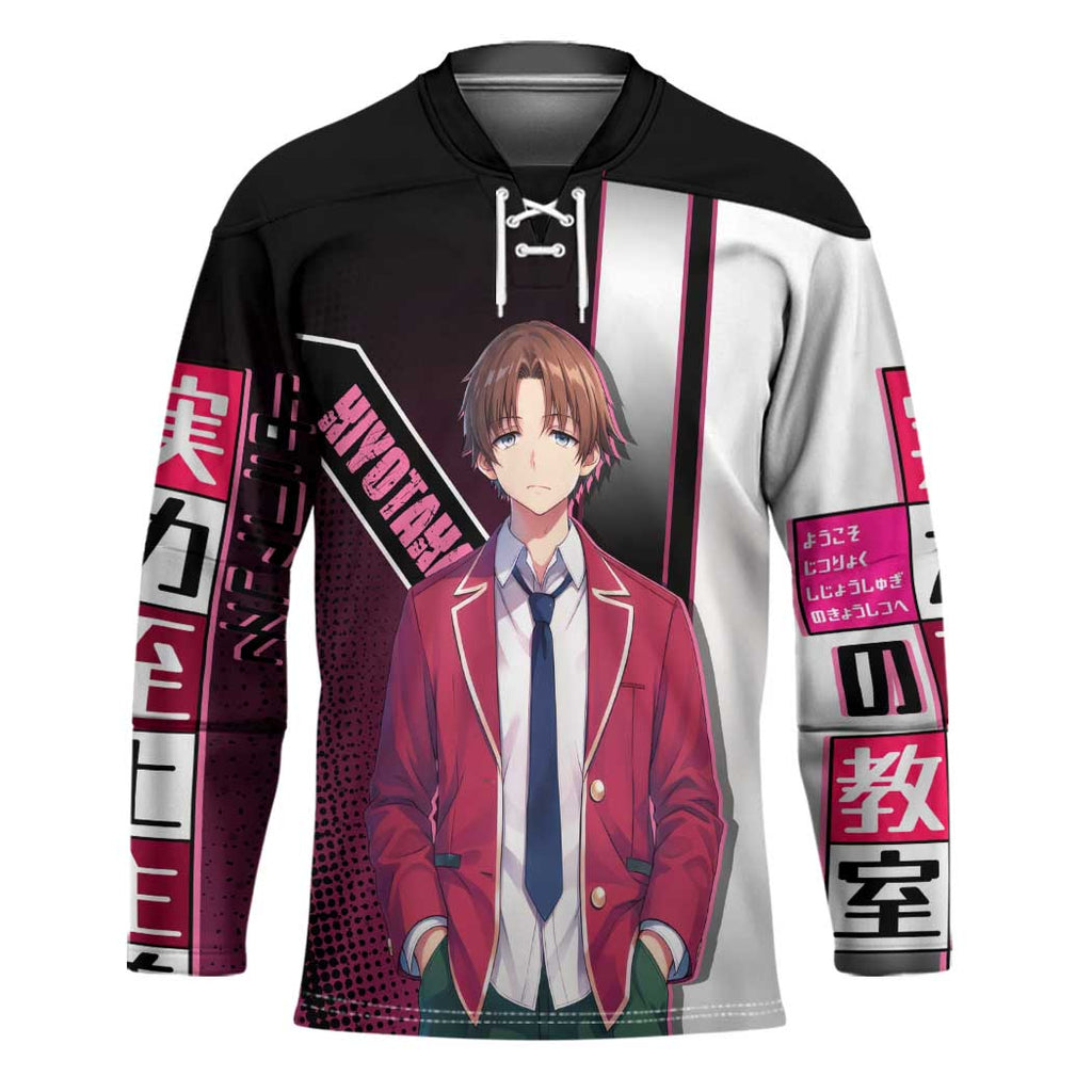 Kiyotaka Ayanokouji Hockey Jersey Minimalist Strategic Anime Style