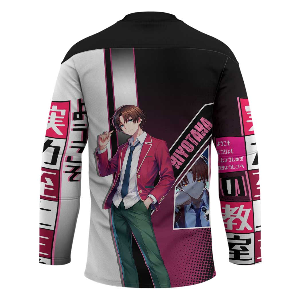 Kiyotaka Ayanokouji Hockey Jersey Minimalist Strategic Anime Style