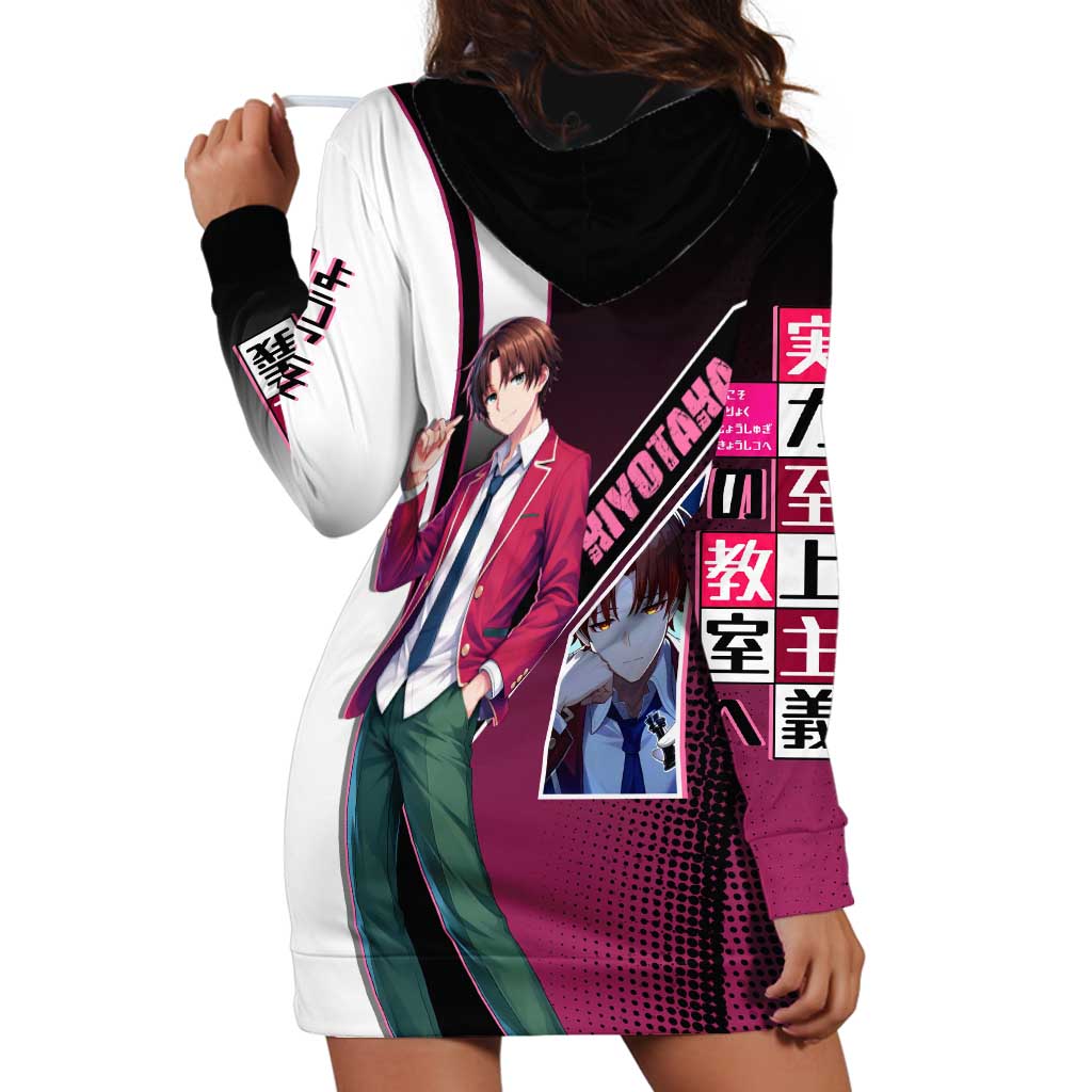 Kiyotaka Ayanokouji Hoodie Dress Minimalist Strategic Anime Style