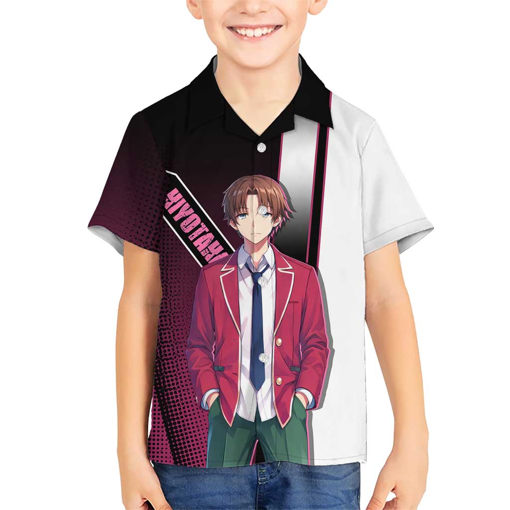 Kiyotaka Ayanokouji Kid Hawaiian Shirt Minimalist Strategic Anime Style
