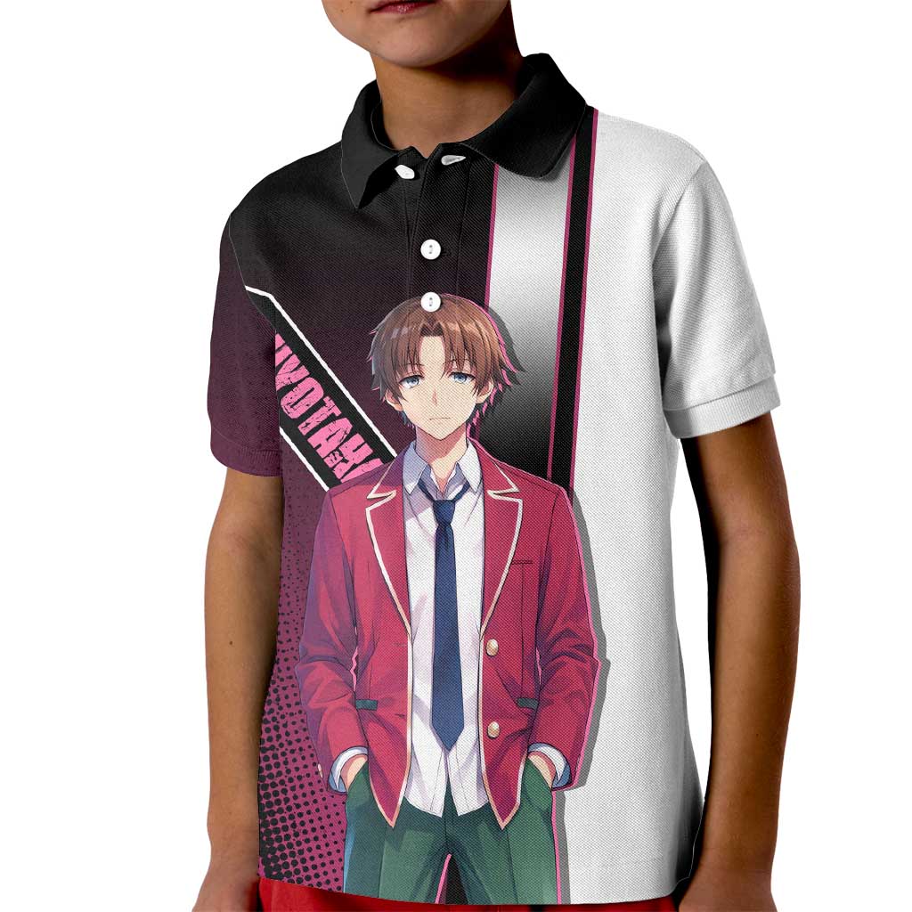 Kiyotaka Ayanokouji Kid Polo Shirt Minimalist Strategic Anime Style