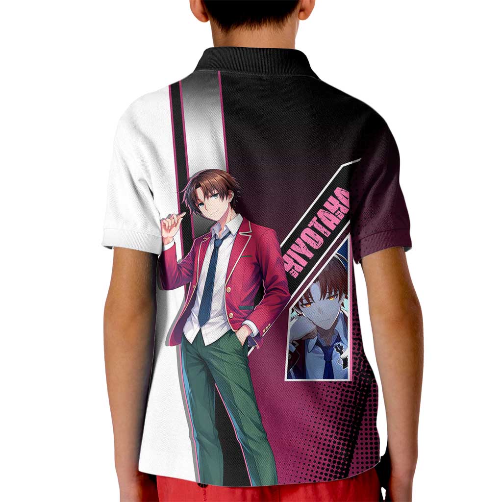 Kiyotaka Ayanokouji Kid Polo Shirt Minimalist Strategic Anime Style
