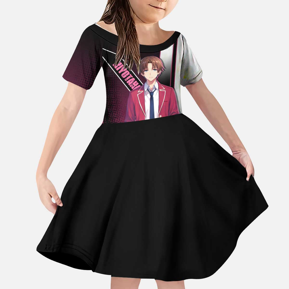 Kiyotaka Ayanokouji Kid Short Sleeve Dress Minimalist Strategic Anime Style