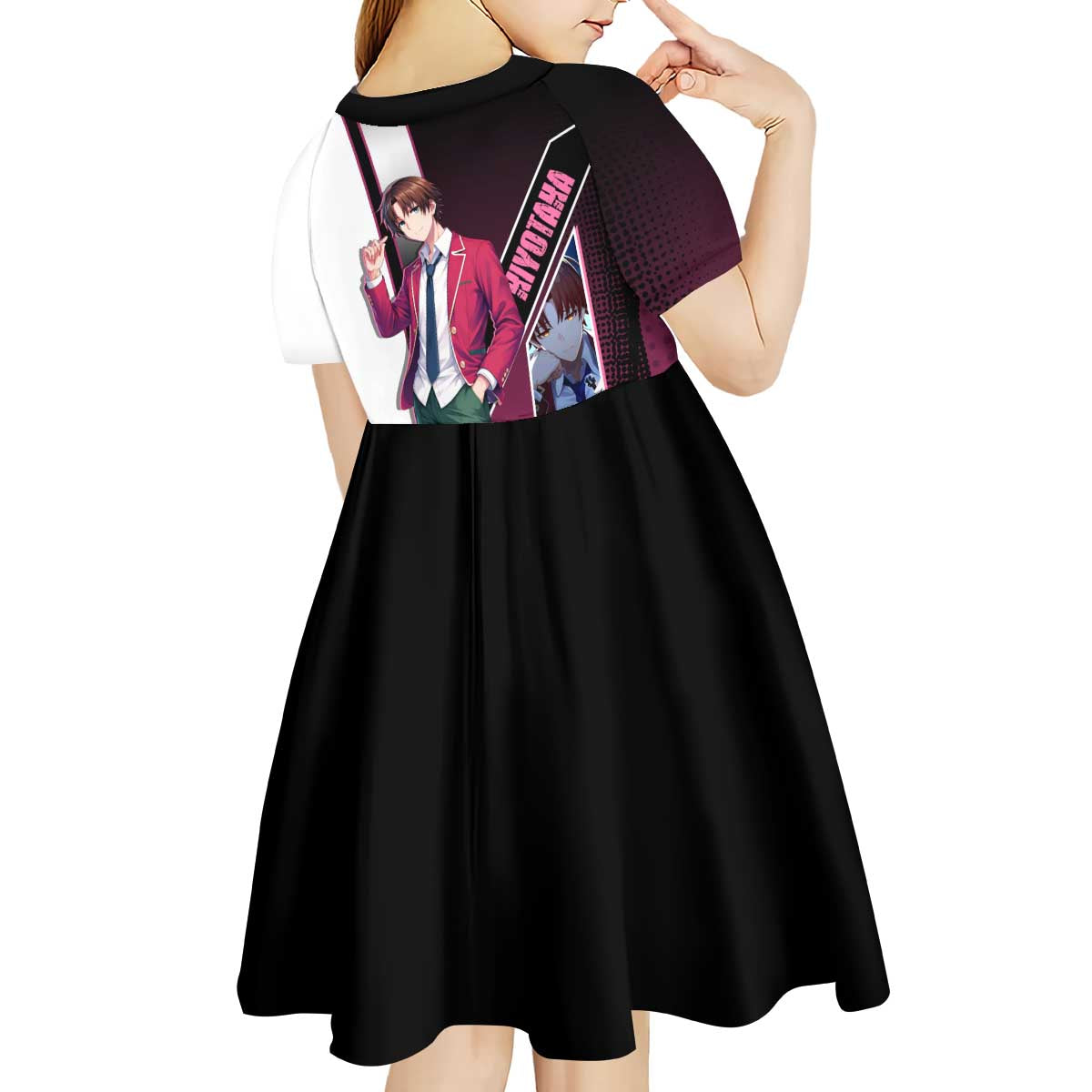 Kiyotaka Ayanokouji Kid Short Sleeve Dress Minimalist Strategic Anime Style