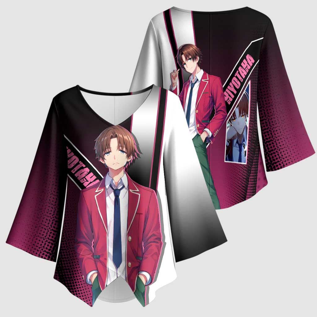 Kiyotaka Ayanokouji Kimono Sleeve Blouse Minimalist Strategic Anime Style