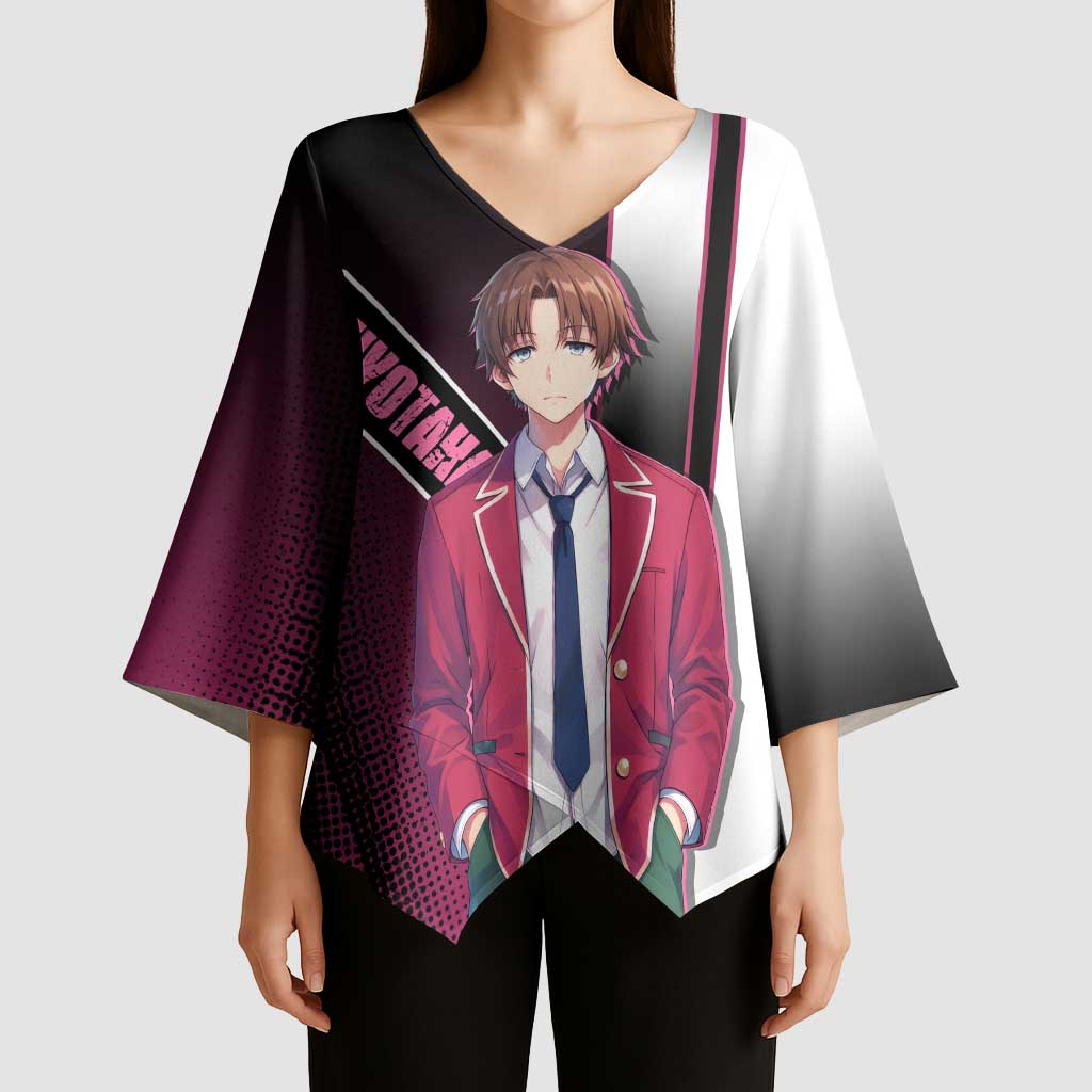 Kiyotaka Ayanokouji Kimono Sleeve Blouse Minimalist Strategic Anime Style